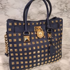 Michael Kors Studded HamiltonSatchel Handbag